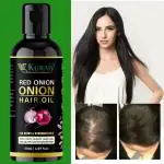 KURAIY pure Onion oil Regrow Hair Care Biotin Hair Growth oil Triple -On Massager Hair Growth Essence for All Hair Types 50ml