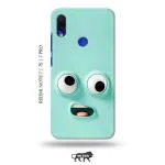 Tweakymod Printed Funny FAce Emoji Back Cover For Redmi Note 7