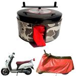 BIKEBLAZER Natural Red Aprilia Scooty Aprilia SR 125 Nylon All Weather Resistant Scooty Body Cover