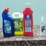 Sun Wash India Bathroom Cleaner Kit (Toilet, Floor & Bathroom Cleaner) FREE Stain Remover