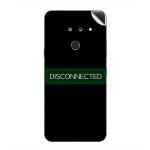 GADGETSWRAP Printed Vinyl Skin Sticker for LG G8 Thinq - Disconnected Disconnect Inscription
