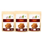 90's MILL Organic Chakli Chakoli Murukku Snack | Butter Chakri Delicious Namkeen and Snacks | Ready to Eat Snacks, Cholesterol Free, No Trans Fats, No Preservatives | Chai Tea Chakli-250*3Pack