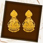 arch fashion Traditional Gold Platted New Long Earrings Collection ERG2089