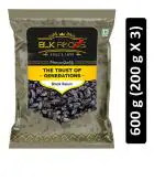 BLK Foods Daily Black Raisin (Kali drakh) Seedless 600g (3 X 200g)