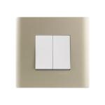 Kolors 6 Module, Modular Switch Plate with inner plate [Cover Plate] , (Pastel Gold) [These modular plates are only compatible with KRAFT & KOSMIK Switches]