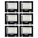 Desidiya 200 Watt Ultra Thin Slim Ip66 Led Flood Light Cool White Waterproof Outdoor Light 200W (Pack Of 6).