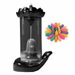SIGNAMIO Smoke fountain Ceramic Incense Burner with 30 Back Flow Incense Cones- Hand Shivling