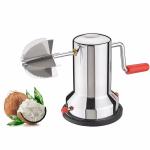 Xiran Stainless Steel Coconut Scraper Vaccum Base for Kitchen Latest Manual Coconut Scraper (Silver)