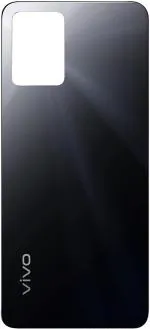 PURPLESAVVY Mirror Black Fiber Back Panel For Vivo Y33S