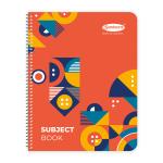 Sundaram | Regular Size | Six Subject NoteBook | Spiral Bound | 300 Pages | 20.3 x 26.7 Cm | Single Line | Water Proof Poly Cover | Versatile for School, Home & Office | Colors and Designs May Vary | Pack of 3