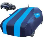 Auto Hub Car Cover Compatible with Maruti Baleno with Mirror & Antenna Pocket, Water Resistant, Triple Stitched, Baleno Car Cover- Navy Blue