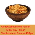OveeGlobal Mixed Farsan -Misal Pav Farsan Namkeen and Snacks 450gm