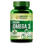 Himalayan Organics Vegan Omega 3 6 9 with DHA (560mg) for Healthy Heart, Joints & Eyes for Men & Women - 60 veg capsules