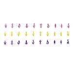 Comet Busters Beautiful Handcrafted Assorted Multicolor Bindi Pack with Silver Beads (BIN1941) Pack of 1