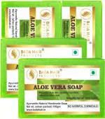 Badahair Aloe Vera Handmade Bath Soap With Vitamin E, Glycerine, 100 G (Pack Of 4)