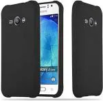 Shagya Samsung Galaxy J1 Black Silicon Back Cover Case