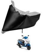 Mockhe Bike Body Cover for Honda Dio , Dustproof UV Protection water resistant Custom Fit Cover-(Black-Silver )