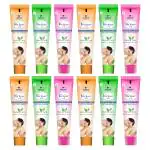 Vetoni Veclean No1 Hair Removal Cream For Women Strawberry, Lemon & Papaya 40gm Pack of 12