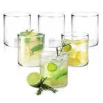 Treo by Milton Vector Transparent Borosilicate Glass Tumbler,210 ml (pack of 6)