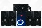 Target TT-D5197 FM-USB-BT USB Charging 5.1 Channel Multimedia Speakers 5.25 inch Subwoofers with Copper Transformer (Black)