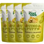 The Snack Hack Cheese & Jalapeno Quinoa Puffs | Protein Puffs | Healthy Snack | Pack of 4