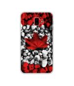 Casotec Canada Leaves Flag Design Printed Silicon Soft TPU Back Case Cover for Samsung Galaxy J6 Plus