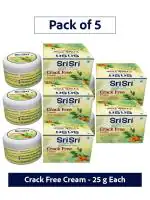 SRI SRI TATTVA Shuddhta ka naam Crack Free Cream - For Soft & Smooth Heels, 25g | Pack of 5