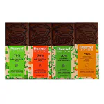 Ambriona Dark Chocolate Sugar Free bar, Vegan, Diabetes Friendly, Gluten Free, 70% Cocoa, with Mint Orange Almond & Indian Origin, Sweeten with Stevia (No Maltitol), Pack of 4