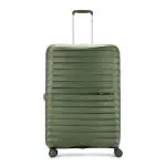 Skybags Float Check-in Trolley Bag, 75cm | Large | Hardsided Luggage | Smooth 8-Wheel Suitcase | TSA Lock | Premium Push Button Trolley | Suitcase for travel | 5-Year International Warranty (Green)