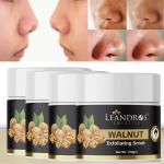 Leandros Walnut Face And Body Scrub, 25 G Each (Pack Of 4)