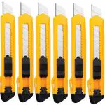 Deli E2001 Big Cutters, Sharp Blades, Paper Cutter, Yellow, Pack of 5