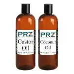 PRZ Combo Of Cold Pressed Castor Oil and Coconut Oil 200 ml Each (Combo Of 2)