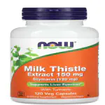 NOW Foods, Milk Thistle Extract with Turmeric, 150 mg, 120 Veg Capsules