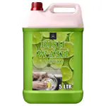 BLISS & BLUSH Dishwash Liquid 5 Liter Green Plant Based | Removes Tough Grease, Soft on Hands | Baby & Pet Safe