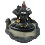HC VILLA Black Resin Adiyogi Shiva Statue -12 cm