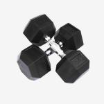 Yash Fitness Hexa Dumbbell Double Hexagon 15* 2 Hex Dumbbell for Home Gym Workout (pack of 2) Fixed Weight Dumbbell (30 kg)
