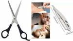 Lenon Hair Cutting Scissor 6 inch For Barbers, Home, Parlor, Salon And Stainless Steel Edge Barber Shaving Razor (2 Items in the set)