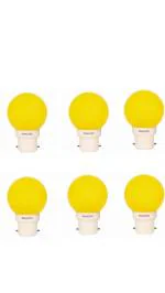 Philips Joy Vision Deco Mini 929000253444 0.5-Watt Led Bulb (Yellow, Pack Of 6)
