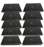 Bio Blooms Agro India Private Limited Novelty Plastic Black Seedling Tray for Outdoor pack of 20