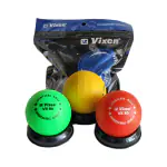 Aashray vixen v-80 hard plastic ball for kids &Junior Cricket Training Ball (PACK OF 3)