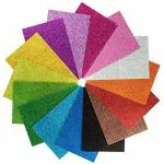 Kidivo Shining Glitter Multicolor sheet (Pack of 10)