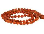 Feel Touch Mart Rudraksha Mala 108 Bead Original 4mm Natural Brown Rudraksha Bead for Men & Women Real Rudraksha Mala Original Lab Certified 108 by