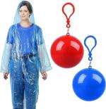 KHODAL ENTERPRISE Disposable Emergency Ball Raincoat For Traveling and Outdoor Activities/For Men and Women -Rain Coat for Adults Waterproof Reusable Rain Ponchos for Travel - Free Size (Multi)-1PC