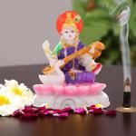 Awesome Craft Handmade Goddess Maa Saraswati Idol, Saraswati Murti Figurine Religious Pooja Gift Items and Murti for