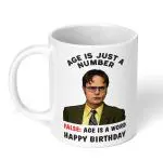 Akipi Dwight Schrute Age is just a Number The Office TV Show Ceramic Mug