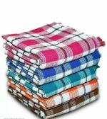Neekshaa 100% Pure Cotton Light Weight Quick-Dry High Absorbent Cotton Stripes Multicolor Bath Towels Size- 30 x 60 inch (Pack of 5)