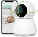 CLEGO Security CCTV Camera with Video and Audio,1080P WiFi Cameras, Pan/Tilt Pet Camera for Home Security,2-Way Audio,Night Vision,Motion Detection for Baby Dog Nanny Elder