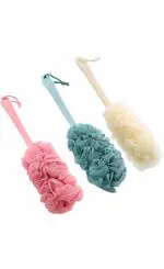 Lonekart Handle Loofah for Bathing (pack of 3)