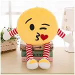Hug N Feel Soft Toys Yellow Plush Emoji Plush Pillow Toy