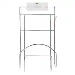 Stick Fast Silver Stainless Steel Self Adhesive Chakla Belan Stand